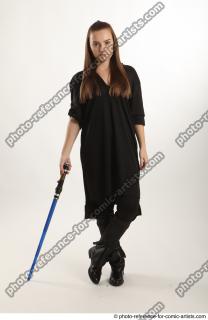 ANGELIA WITH BLUE LIGHTSABER